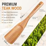 Versatile Wooden Spatula for Cooking and Serving