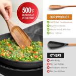 Versatile Wooden Spatula for Cooking and Serving