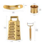 MINGYU 4-Piece Kitchen Tool Set - Gold