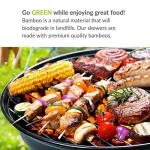 BBQ Bamboo Skewers for Grilling - 75pcs