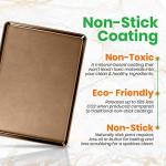 NutriChef XL Nonstick Cookie Sheets - 2 Pack