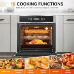 24-Inch Electric Wall Oven with 10 Cooking Functions