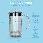 GROSCHE MADRID French Press - 34oz Coffee Maker