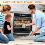 24-Inch Electric Wall Oven with 10 Cooking Functions