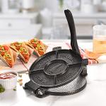 Cast Iron Tortilla Press with 100 Pcs Paper