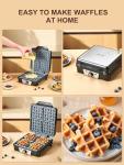 4-Slice Belgian Waffle Maker with Nonstick Plates