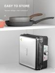 4-Slice Belgian Waffle Maker with Nonstick Plates