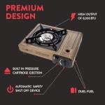 Portable Dual Fuel Camping Stove with Case