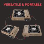 Portable Dual Fuel Camping Stove with Case