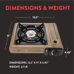 Portable Dual Fuel Camping Stove with Case