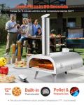 VEVOR 12-Inch Dual Fuel Outdoor Pizza Oven