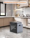 24" Electric Wall Oven with 8 Cooking Functions