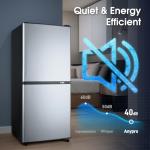 Anypro 4.0 Cu.Ft Bottom Freezer Refrigerator, Silver