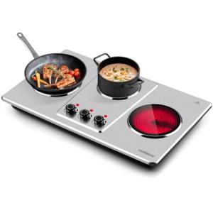 Cusimax Infrared Triple Burner Electric Hot Plate