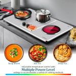Cusimax Infrared Triple Burner Electric Hot Plate