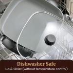 Elite Gourmet Deep Dish Electric Skillet, Non-stick