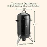 Cuisinart 18" Vertical Charcoal Smoker with Thermometer