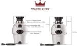 Waste King L-3200 Kitchen Sink Garbage Disposal