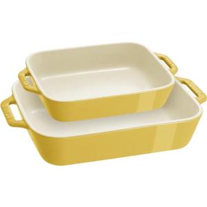 STAUB Citron Ceramic Baking Dish Set, 2-Piece