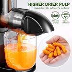 AMZCHEF Cold Press Slow Juicer with Reverse Function
