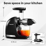 AMZCHEF Cold Press Slow Juicer with Reverse Function