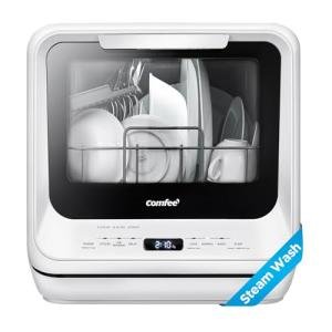 COMFEE' Portable Countertop Dishwasher with 6 Programs