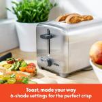 Bella Stainless Steel 2-Slice Toaster with Wide Slots