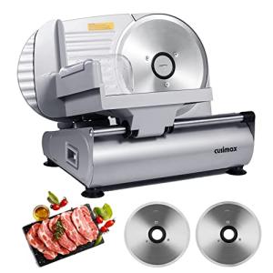 CUSIMAX Electric Meat Slicer with Stainless Steel Blades