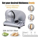 CUSIMAX Electric Meat Slicer with Stainless Steel Blades