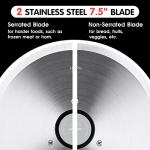 CUSIMAX Electric Meat Slicer with Stainless Steel Blades