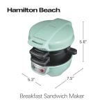 Hamilton Beach Breakfast Sandwich Maker with Egg Cooker