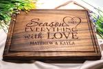 Custom Engraved Cutting Board for Couples or Families