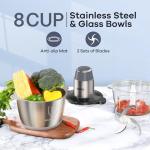 GANIZA Electric Food Processor & Meat Grinder