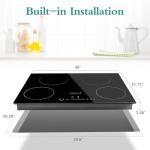30 Inch Electric Induction Cooktop with 4 Burners