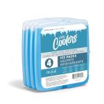 Fit & Fresh Slim Ice Packs - 4 Pack Blue