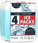 Fit & Fresh Slim Ice Packs - 4 Pack Blue