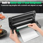 Powerful Vacuum Sealer with Cutter and Storage