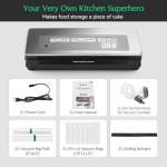 Powerful Vacuum Sealer with Cutter and Storage