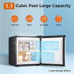 Kismile 1.1 Cu.ft Mini Upright Freezer