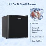 BANGSON 1.1 Cu.ft Mini Freezer for Home