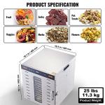 VEVOR 10-Tray Stainless Steel Food Dehydrator