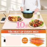 Electric Food Warming Mat 24"x15" 6 Temp Settings
