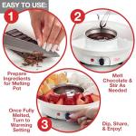 Deluxe Electric Fondue Maker with 4 Forks
