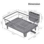 Urackify Large Dish Drying Rack with Drainboard