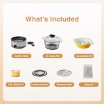 Joydeem Electric Glass Steam Cooker and Tagine Pot