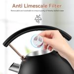 Rasonic Retro Electric Kettle - 1.8L Stainless Steel