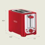 BELLA 2 Slice Toaster with Extra Wide Slots
