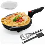 Nutrichef Electric Crepe Maker with Nonstick Surface