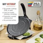 8-Inch Cast Iron Tortilla Press for Homemade Tortillas