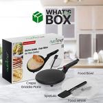 Nutrichef Electric Crepe Maker with Nonstick Surface
